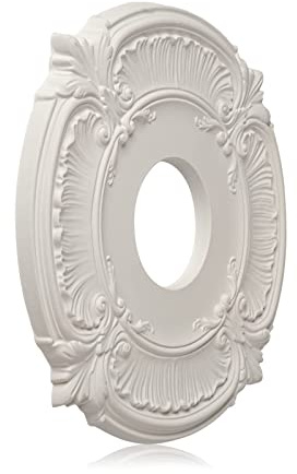 EIFHYT 2 Pack White Home Lighting Ceiling Medallions Molded Plastic, 13 OD x 3-1/2ID x 3/4 P
