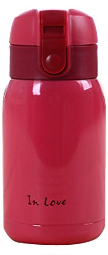 Ntcpefy Gourde Isotherme en Acier Inoxydable - Rouge - 200 ML