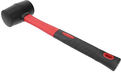 VILLFUL 24oz Ergonomic TPR Handle Mallet Hammer Rubber Head Installation Tool for Flooring Jewelry Craft