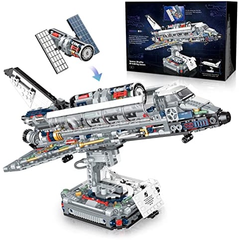 YESHIN Space Shuttle Bausteine Modell Kit, Weltraum Spielzeug Set als Geschenk/Sammlerstücke/Ausstellungsgegenstände, Über 8 Jahre alt