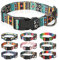 HEELE Hundehalsband, Hunde Halsband für Welpen Kleine Mittlere Große Hunde, Gemustertes Hundehalsbänder Verstellbares, Komfort, Robustem HundeHalsband, Bohemian Cyan, S