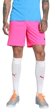 PUMA teamGOAL Shorts, Short en Maille Adultes Unisexes, Fluro Pink PES-PUMA Black, 705752