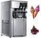 Commercial Ice Cream Machine, Intelligent LED Three Flavors Ice Cream Maker with 3L Raw Material Tank 1.8L Freezing Tank, 18L/Hour,Energy Saving, 1200W for Restaurants Bars Cafes Bakeries