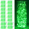 Maxee 16 Stück 3M Grün LED Lichterkette Batterie, Wasserdicht für DIY, Party, Stimmung Lichter, Weihnachtsdeko, Innen- und Außenbereich Deko, 4 Stück Quadratische + 12 Stück Flache Lichterkette