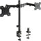 ATHLETIC Support Ecran PC 2 Ecran pour Moniteurs de 13-27 Pouces, Bras Ecran PC Réglable en Hauteur, Inclinable, Rotatif et Pivotant, Charge Maximale de 8kg par Bras, 2 Options de Montage.