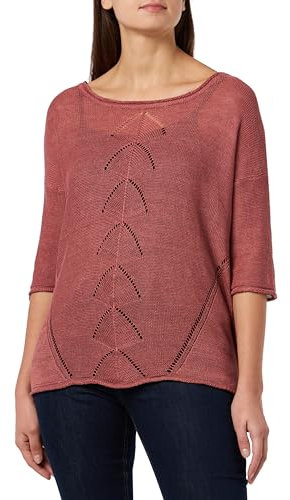NAEMI Maglione Lavorato a Maglia, Rosa Antico, XS/S Donna