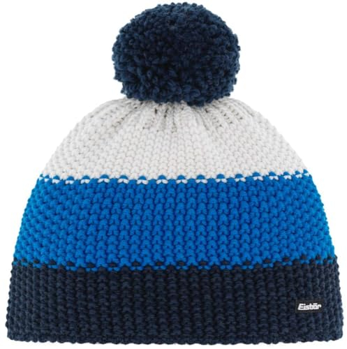 Eisbär Star Pompon Mütze Kids nachtmeliert-Bugatti-White