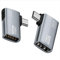 chenyang Lot de 2 adaptateurs micro USB vers USB 2.0 OTG coudé à 90 degrés avec alimentation USB pour téléphone et tablette, CY-U2-009-LE+RI