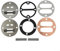 Lot de 5 plaques de soupape pour compresseurs d'air pour remplacement de joint de culasse, 42 mm