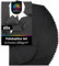 OfficeTree 60 Blatt Fotokarton A4 Schwarz 300g - Fotokarton Schwarz A4 zum Basteln, Schneiden & Scrapbooking – Lignin- & Säurefrei - Schwarzer Karton A4 - Tonkarton Schwarz - Schwarze Pappe A4