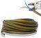 HALOTEC 25 metros Cable electrico 2 hilos 2x0.75 | H03VVH2-F | Doble aislamiento PVC | Cable Instalación | Cable corriente | PVC | Dorado | Cable Plano 2 hilos | Cable 2 hilos