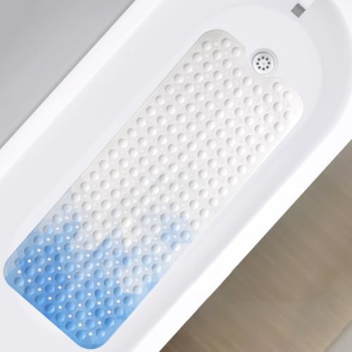 Lurowo Badewannenmatte, 100 x 40 cm Antirutschmatte für Badewannen, rutschfeste Badematte für Badezimmer, maschinenwaschbare Rutschmatte Badewannen (A, 100 x 40 cm)