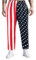 KARAZZO Sporthose mit amerikanischer Flagge, für Herren und Damen, Sporthose, 4. Juli, amerikanische Flagge, lange Hose mit Taschen, Blau, XXL