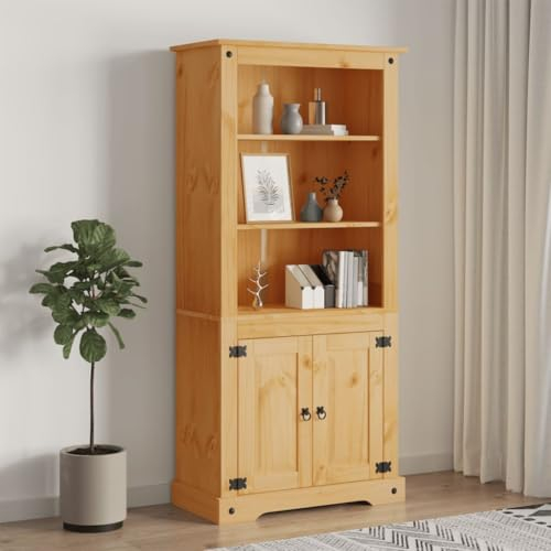 KTHLBRH Mexikanisches Buffet aus Kiefer Esszimmer Anrichte Schrank 80x40x170 cm
