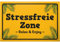 DankeDir! Stressfreie Zone Relax - 30 x 20 cm Schild - Türschild Geburtstagsgeschenk Wanddeko Ruhebereich Spruchschild - Geschenkidee Deko Partydeko Kollegen Freunde Geschenk Party
