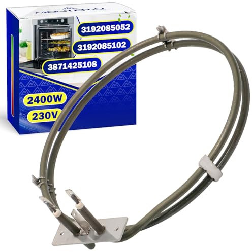 Circolare Resistenza Forno 2400W 230V con Codice Originale 31920850 3192085052 3192085102 3871425108 per Zanussi per Electrolux - Garanzia di 10 Anni - MONTERAL