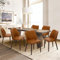 COLAMY Gepolsterte Esszimmerstühle 6er Set, Moderne Küchenstühle mit gepolsterter Sitzfläche und Holzbeinen für Restaurant/Café, Hellbraun