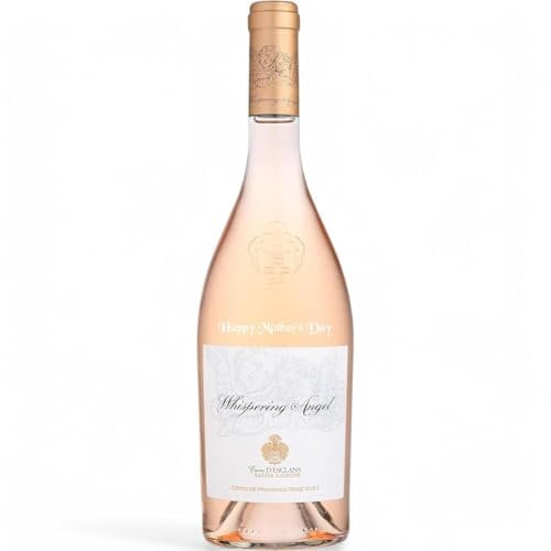 Happy Mother’s Day Personalised Engraved Whispering Angel Provence Rose Wine 75cl - Premium Wine Gift Present By The Secret Bottle Shop