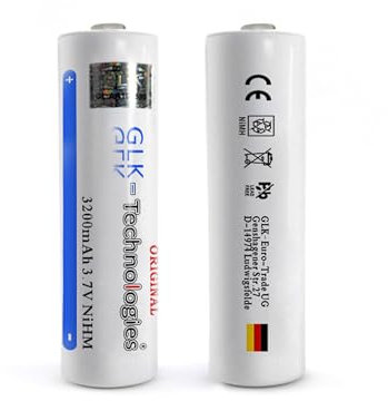 GLK-Technologies® High Power Button Top 3200 mAh 3,7V NiMH Akku 2025BJ