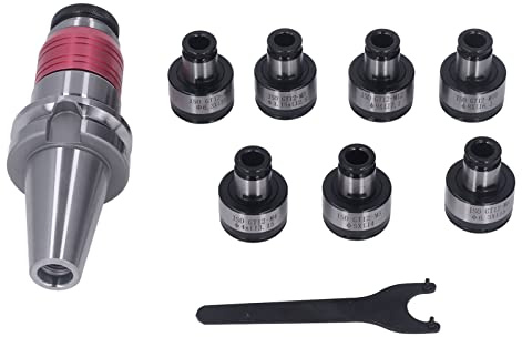 Yctze 7-teiliges Spannzangen-Set, Werkzeughalter, CNC-Spannfutter-Set BT40 GT12 für und Werkstückspannung