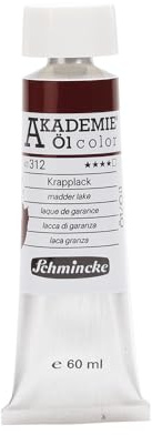 Schmincke – AKADEMIE® Öl color, feine Künstler-Ölfarben, Krapplack, 41 312 011, 60 ml Tube, höchst lichtecht, Ölmalerei