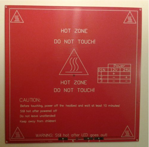 Piatto riscaldato per stampante 3D, Mk2b PCB Heatbed, 12 V e 24 V