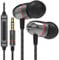 Betron ELR50 Wired Earphones In-Ear Headphones with Microphone Noise Isolation Deep Bass Tangle-Free Cable High-Fidelity Stereo Sound 3.5mm Jack Lightweight and Durable Black
