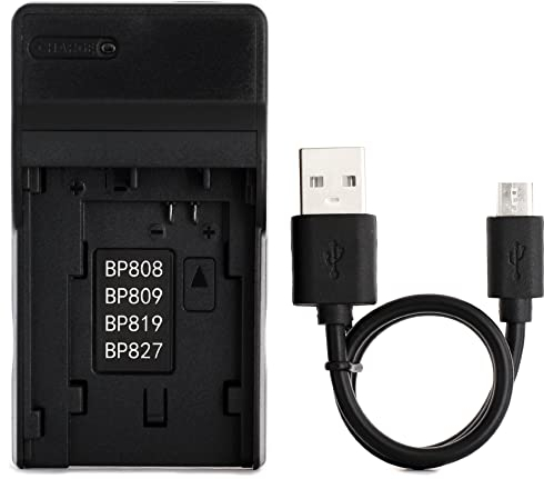 BP-808 USB Charger for Canon FS100, FS200, FS300, LEGRIA HF G10, LEGRIA HF G25 Camera and More