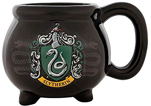 Silver Buffalo HP12093D Harry Potter House Slytherin Wappen Caldron Keramik 3D geformte Tasse 590 ml