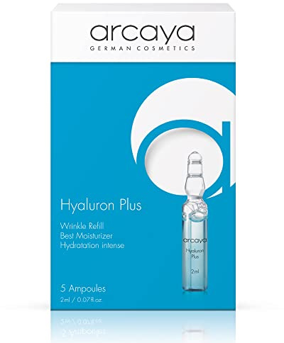 arcaya Hyaluron Plus Ampullen | Anti Aging Ampulle | Falten-Refill Effekt | Intensive Feuchtigkeit & Anti-Aging Serum | Wrinkle Refill Konzentrat für Sichtbare Hautglättung