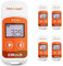 Elitech 5PCS Temperature Data Logger 32000 Points USB Temperature Data Recorder, PDF Data Report Export, RC-5+