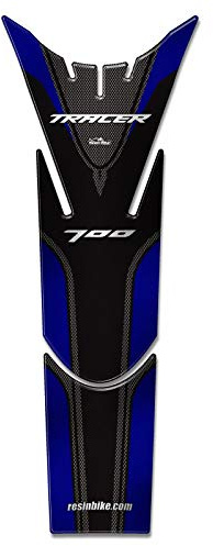 Resin Bike Stickers Motorcycle Compatible With YAMAHA Tracer 700 2016 2020. Protection Tank Pad From Bumps And Scratches. Sticker 3D Resin for Tank Motorcycle - Blue Metallized