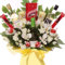 My Kind of Gift White Wine Bouquet with Lindor Chocolate, Yankee Candles & Silk Flowers