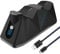 Stealth SP-C100 Twin Charging Dock with 2M Play & Charge Cable - Black, Compatible with PS4 Controllers