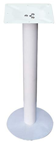 Pied pour Table Bar,Métal Pieds de Table de Cuisine,Jambe d'Accessoire de Meuble Bricolage,Hauteur 40cm-120cm Pied Rond pour Table Bar Table de Petit Déjeuner,Capacité 200Kg(White60cm/23.6in)