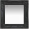 vidaXL Espejo de Pared Estilo Barroco Rectangular Colgante Armario Baño Antiguo Retro Consumo de Maquillaje Decoración Hogar Negro