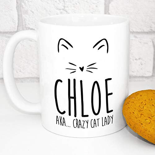 Personalised Cat Mug - Custom Funny Crazy Cat Lady Gift