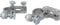 Cartrend 10514 Battery Terminals Universal 12 Volt for Standard Battery Pole with Screw Connection, Pack of 2 Plus and Minus, Angled