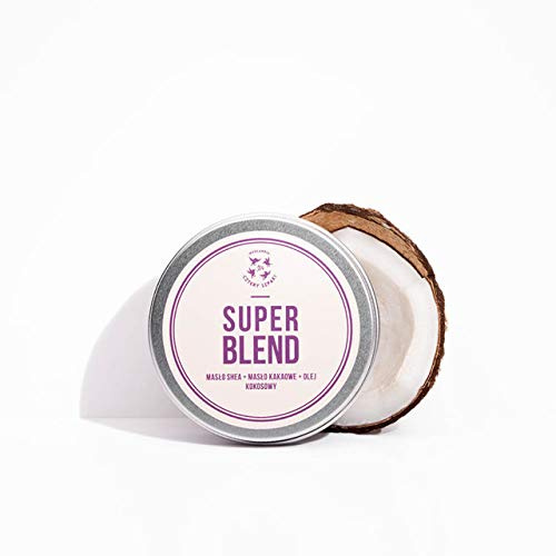 Four Starlings Soapmakers Super Blend Butter für den ganzen Körper, alle Hauttypen, Mehrzweck, unraffinierte Shea- und Kakaobutter, plus Kokosnussöl, 100 % natürlich, 1 Dose x 150 ml