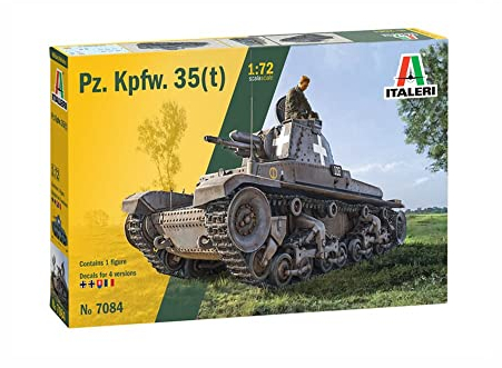 Italeri 7084S 1:72 Ger. Panzerkampfwagen 35 (t) -Modelismo, maqueta, Manualidades, Hobby, Pegamento, Kit de plástico, Multicolor, (IT7084)