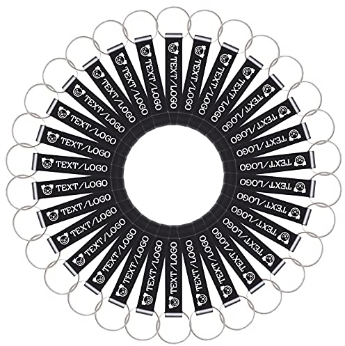 Flaschenöffner Schlüsselanhänger Personalisiert Hochzeit mit Gravur Klein Bieröffner Schlüsselbund Mini, 50 STÜCKE, Schwarz