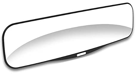 Auto Innenspiegel,MoreChioce Universal Panorama Auto Innenspiegel mit Schnalle Anti-Blendung Rückspiegel Weitwinkel Auto Rückspiegel für PKW Fahrzeuge LKW SUV,Weiß