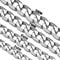 Daisy Philip 3mm 5mm 7mm 9mm CURB Mens Necklace Silver Chain Cuban - Stainless Steel Jewellery - Neck Link Chains for Men Man Women Boys Kids (50cm*9mm)
