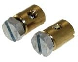 2x Bowdenzug Schraubnippel Klemmnippel 7x9 mm kompatibel mit Puch Hercules Kreidler Zündapp Mofa Moped Mokick