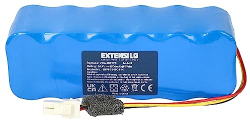EXTENSILO 1x batteria compatibile con Samsung Navibot SR8824, SR8825, SR8730, SR8828, SR8830, SR8750 Light aspirapolvere (4500mAh, 14,4V, NiMH)