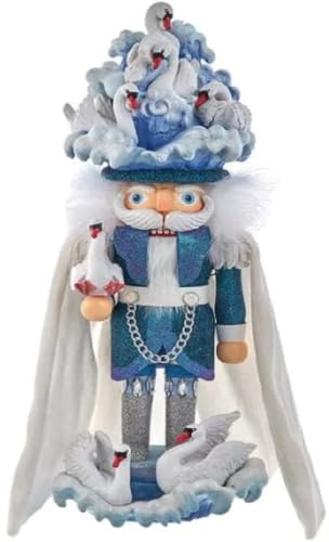 Kurt Adler Hollywood 7 Swans Casse-Noisette 45,7 cm Bleu