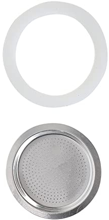 QOXEZY Joint d'étanchéité de rechange en silicone pour cuisinière à café, expresso, moka - 12 tasses + tamis