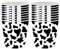 POPOYU Lot de 16 gobelets en papier imprimé vache - Fournitures de fête d'anniversaire pour enfants - Décorations de fête sur le thème du safari de la jungle