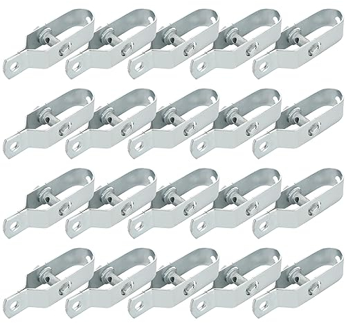 GOYADA 20 Pcs Tendeur de Clôture 100 mm, Tendeur Grillage en Acier Galvanisé, Tendeur de Fil pour Clôture, Jardin, Fil d'acier, Antenne, Corde à Linge