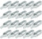 GOYADA 20 Stück Drahtspanner Verzinkt, Zaundrahtspanner 100 mm, Spanndraht Maschendrahtzaun für Zaun, Garten, Stahldraht, Antenne, Wäscheleine